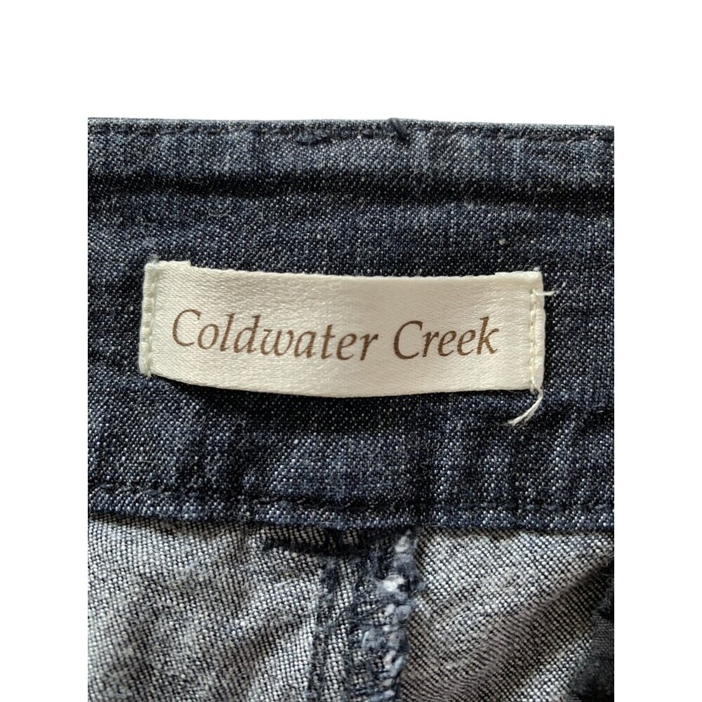 Coldwater Creek Women's Denim Capri Pants Size 8 Medium Blue Cropped Casual - Picture 3 of 11